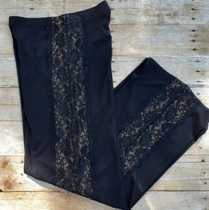 Bruno Duluc Boutique Black lace Dress pants Small
